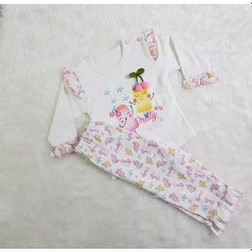 Resim Candysbebe Kirazlı Bebek Takımı 80 Beyaz - Pembe 