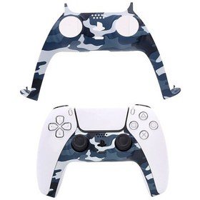 Resim Ps5 Dualsense Oyun Kolu Kamuflaj Dekoratif Plastik Kaplama 