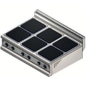 Resim Karacasan Endüstriyel 900 Seri Set Üstü 120 Cm 6 Gözlü Elektrikli Ocak 