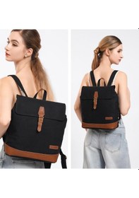 Resim Kanvas Kumaş Kadın Sırt Çantası Smart Bags 1329 Siyah 