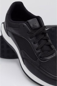 Resim Avva Erkek Siyah Parçalı Esnek Taban Sneaker Ayakkabı A31Y8023 
