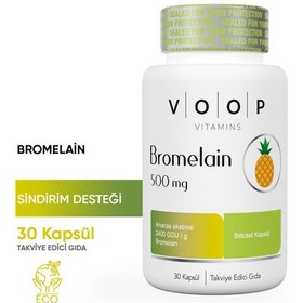 Resim Voop Bromelain 500 MG Ananas 30 Bitkisel Kapsül 