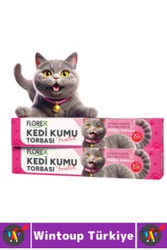 Resim Wintoup Evcil Hayvan Pet Yırtılma Dayanıklı Kötü Koku Önleyen Pudra Kokulu Kedi Kumu Torbası 82x50 Cm 7 Adet 