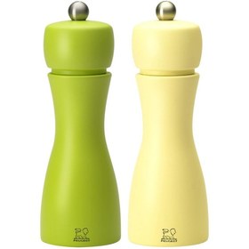 Resim Peugeot Tahıtı K. Biber + Tuz Değirmeni 2'li Set 15 CM Sarı + Yeş 