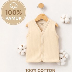 Resim Angeltouch %100 Pamuk Kız Erkek Bebek Yelek Raporlu Basic 