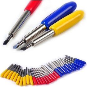 Resim Flybuy 30 Adet 30-60 Derece Kesici Bıçaklar, Ofset Plotter İçin 