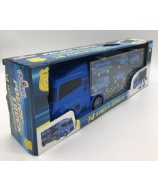 Resim King Toys 6 Mini Araç ve Taşıyıcı Kamyon Mavi Lal 2015 