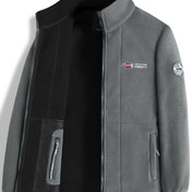 Resim Erkekler İçin Ağır Hizmet Kışlık Ceket - İsveç Bayrağı ve Logo Yaması, Şeritli Yaka & Tam Fermuarlı Çözüm, Kalın Sıcak Mont Kayak, Snowboard, Dış Mekan Etkinlikleri için (Tasarım Yok) 