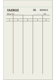 Resim Yazboz Oyun Kağıdı 5 Bölmeli 100 Cilt 