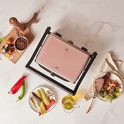 Resim Karaca Gastro Grill Glass Premium 2400W Tost Makinesi Rose Gold 