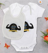 Resim Bitmeyenkartus Bk Kids Amcam Her Şeyi Halleder Tasarımlı Bebek Body Zıbın Ve Mam Çok Renkli 