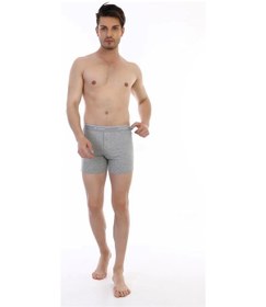 Resim Çift Kaplan 880 Elastanlı Erkek Boxer Antrasit 