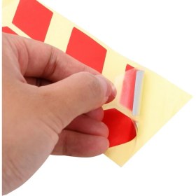 Resim Deeb Motosiklet Çamurluk Yıldız Sticker Turuncu Reklektif - 2 Adet 
