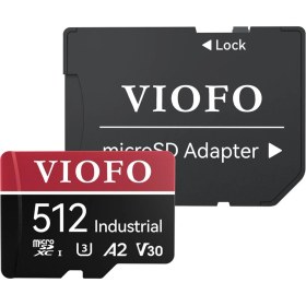 Resim Viofo High Endurance 512GB Class 10 A2 V30 100MB/S Okuma 90MB/S Yazma Micro Sd Hafıza Kartı 