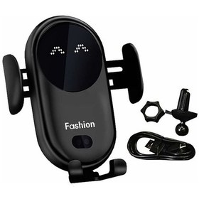 Resim Kablosuz Araç Şarj Cihazı, Otomatik Kelepçeli Araç Şarj Cihazı 360 Dönebilen Araç Telefon Şarj Diğer 