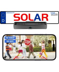 Resim Greenauto Solar Wifi Geri Sürüş Kamerası, Hd 1080P, 160° Geniş Açı, IP69K Su Geçirmez 
