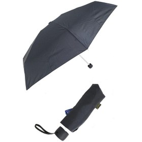 Resim Mini Cep Boy Siyah Unisex Şemsiye Fiber 7 Tel 17 cm Çok Renkli 