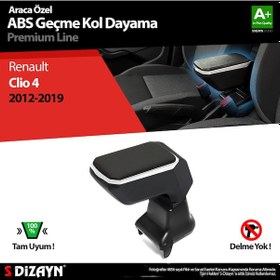 Resim S-Dizayn Renault Clio 4 Kol Dayama Kolçak Geçmeli ABS Gri 2012-20 