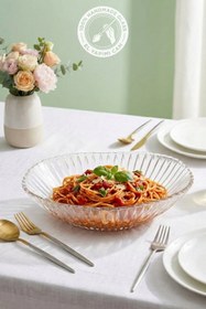 Resim Selen Concept Riva Model El Yapımı Cam Salata Kasesi ve Meyvelik 2'li Set 