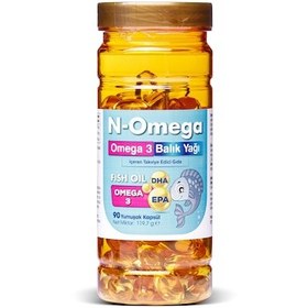 Resim N-Omega Omega 3 Balık Yağı 1000 Mg 90 Yumuşak Kapsül 