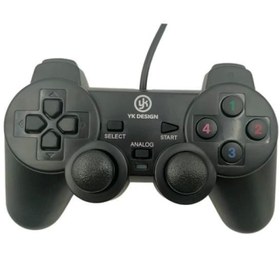Resim Çift Titreşimli Usb Kablolu Oyun Kolu Pc Uyumlu Vibration Gamepad 