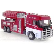 Resim Die Cast Model Çek Bırak Duman Emici Itfaiye Kamyonu 