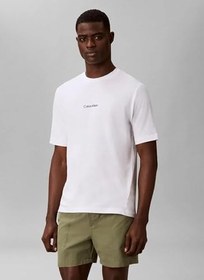 Resim CALVIN KLEIN CALVIN KLEIN Erkek Marka Logolu Günlük Kullanıma Uygun Beyaz T-Shirt LV00NM3021 100 