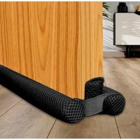 Resim Cekar Store Okavango Çift Taraflı Kapı Altı Izolasyon Süngeri, Kapı Altı Rüzgar Önleyici, Ayarlanabilir, Soğuk Geçirmez, Toz Geçirmez, Eşik Altlığı(Siyah) 