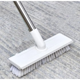 Resim teknotrust Yer Fırçası Evcil Hayvan Tüy Toplama Fayans Halı Sert Zemin Için Çekpaslı Fırça Ağır Kir Yağ Temizl 