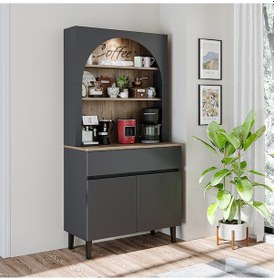 Resim Venedik Kahve Köşesi, Çok Amaçlı, 2 Kapaklı 1 Çekmeceli Dolap 