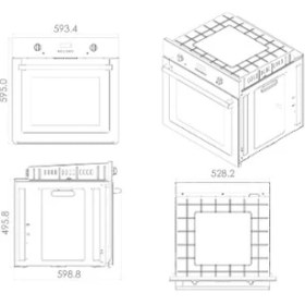 Resim GL General GLF 63CB Calipso 9f 78L. Digital Ankastre Fırın 