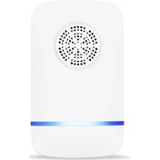 Resim Qingmipy Beyaz Ultrasonik Sessiz Fare, Kovboy, Hamam Böceği Kovucu - Ev İçin Kullanım Kolay, Dayanıklı - Amerikan Standardı 