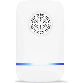 Resim Qingmipy Beyaz Ultrasonik Sessiz Fare, Kovboy, Hamam Böceği Kovucu - Ev İçin Kullanım Kolay, Dayanıklı - Amerikan Standardı 