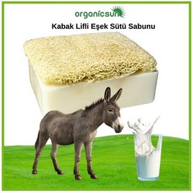 Resim Organicsun Doğal Kabak Lifli Eşek Sütü Sabunu 120 G 