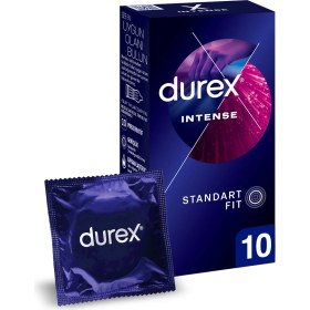 Resim Durex Intense Uyarıcı Jelli ve Tırtıklı Prezervatif 10'lu 