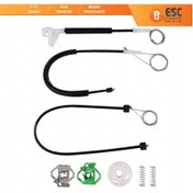 Resim VW Polo Classic Caddy MK2 6K4837401P İçin Ön Sol Cam Kriko Seti 