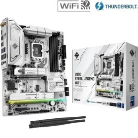 Resim Asrock Z890 Steel Legend Wıfı7 Ddr5 Hdmı-Dp Typec Pcıe 5.0 1851P Atx 