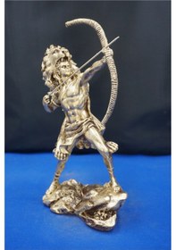 Resim Herkül Antik Yunan Kahramanı Heykeli- 27 Cm Herakles Biblo Ev Ofis Hediyelik Altın 