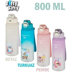 Resim Vagonlife 800 ML Figürlü Su Matarası Çift Kullanım Pipetli ffvgn-2352new800 