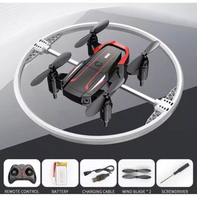 Resim Katlanabilir Mini BK2 Drone Optik Akışlı LED Işıklı Tek Tuş Kalkış Katlanabilir Tasarım RC Uzaktan Kumandalı DRONE 