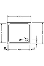 Resim Duravit Duravıt D-code Dus Teknesı 720107000000000 