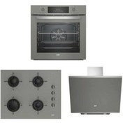 Resim Beko Master Siyah Ankastre Set (BDE 6040 S + BFC 430 S + BOCD K 6510 EWS) 