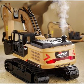 Resim Rc Ekskavatör Damper Araba 2.4g Uzaktan Kumanda Alaşım İş Naturel 