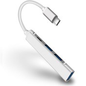 Resim Ally C-809 4In1 Type-C To Usb Hub Adaptör Çevirici Dönüştürücü Ço Ally
