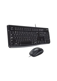 Resim Logitech Mk120 Usb Q Siyah Kablolu Klavye + Mouse Set 