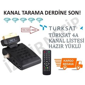 Resim Sıkart Girişli Mini Uydu Alıcısı Tüplü Tv Uyumlu Örümcek Işıklı 