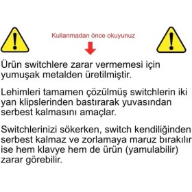 Resim Assess Store Mekanik Klavye Switch ve Tuş Kapağı Sökme Aparatı 