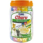 Resim Inaba Ciao Churu Cream Tuna ve Tavuklu Kedi Ödül Kreması 50 x 14 Gr 