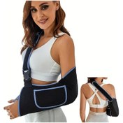Resim Willowhaven Siyah + Mavi Kenar M - Omuz Kol Askısı Kırık Çıkık Burkulma İçin Ayarlanabilir 