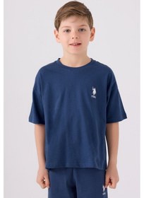 Resim U.S. Polo Assn. U.s. Polo Assn Erkek Çocuk Lacivert Bermuda Takım Lacivert 